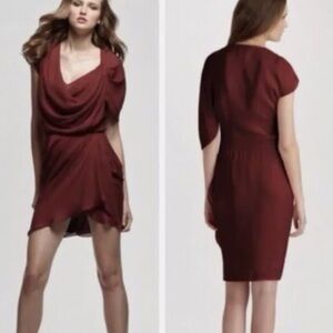 Haute Hippie Cowl Neck Mini Dress